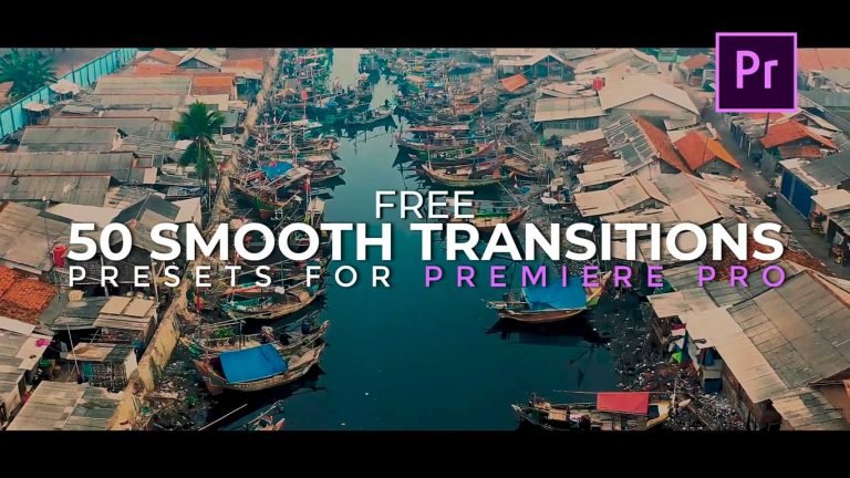 50 FREE Smooth Transitions Presets Pack for Adobe Premiere Pro.