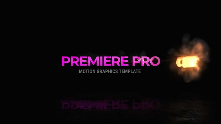 Fire Title Intro Template for Adobe Premiere Pro.