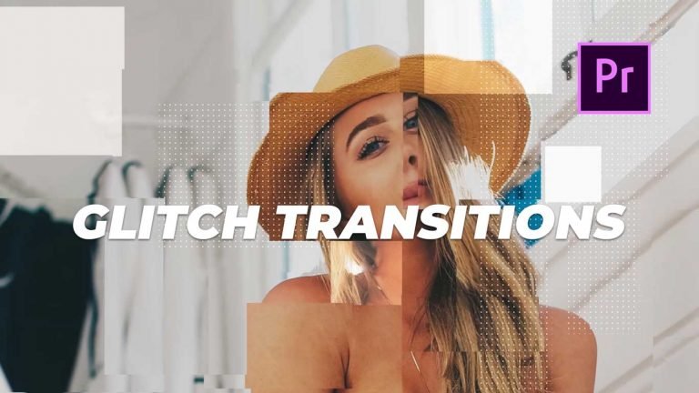25 FREE Glitch Transitions Preset Pack for Adobe Premiere Pro.