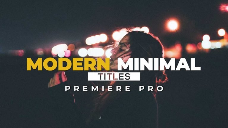 10 Modern and Clean Title Templates for Adobe Premiere Pro.