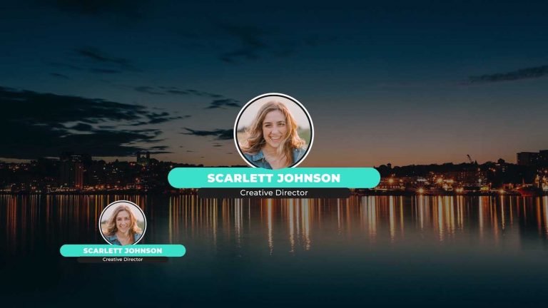 Free Image Lower Third Templates for Adobe Premiere Pro.