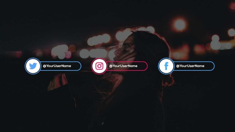 Free Social Media Lower Thirds Adobe Premiere Pro Motion Graphics Templates.