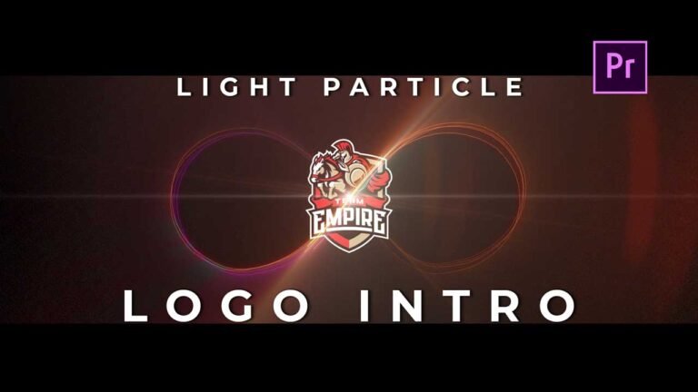 Light Particle Logo Intro Free Template for Adobe Premiere Pro.