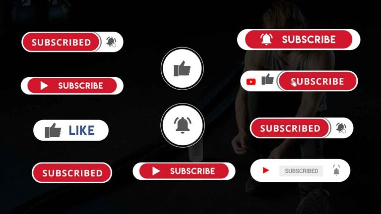 Free Subscribe and Bell Icon Intro Animations for Youtube.
