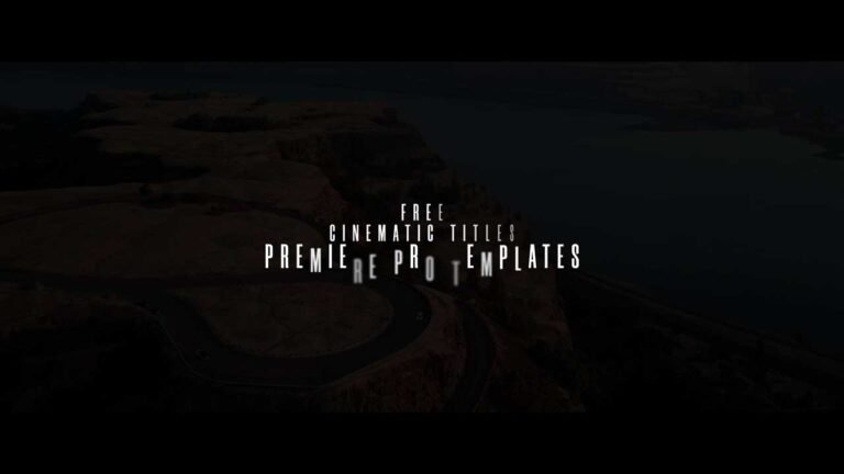 Free Cinematic Titles Premiere Pro Motion Graphics Templates.