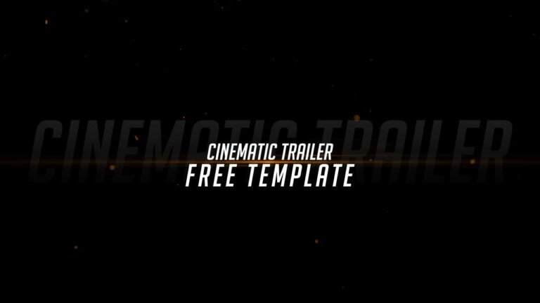 Cinematic Title Animation Free Adobe Premiere Pro Template.
