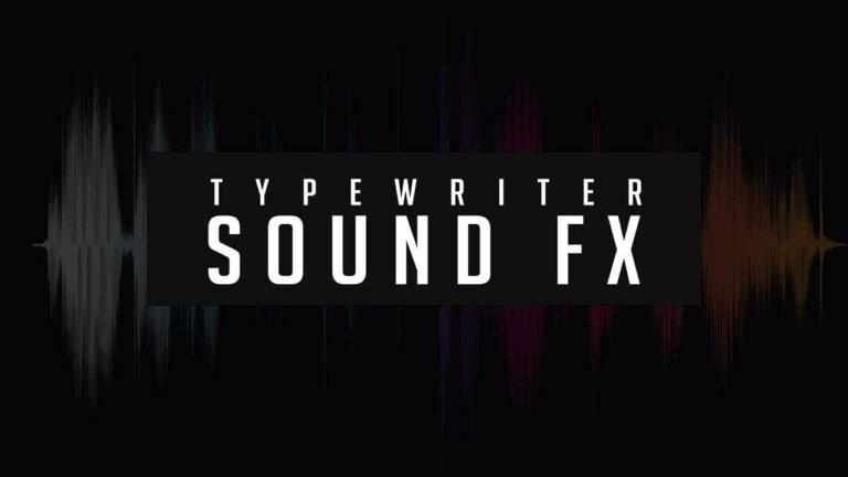 Free Typewriter Sound effect for Video projects.