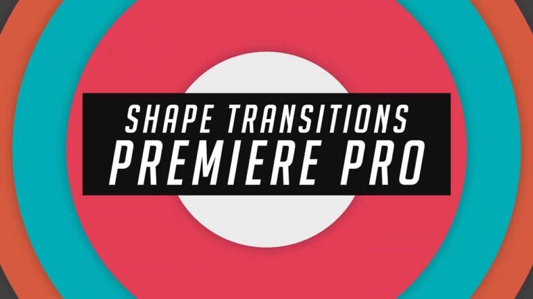 10 Free Shape Transitions Templates for Adobe Premiere Pro.