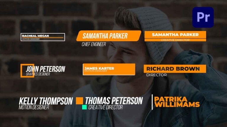 10 Free Lower Thirds Adobe Premiere Pro Templates.