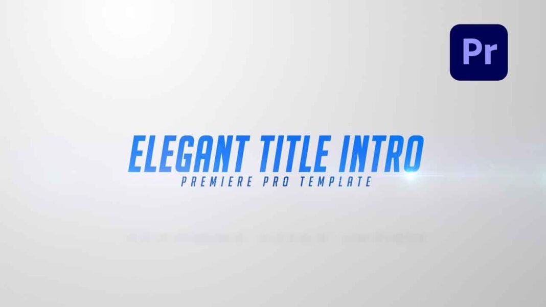 Elegant Title Intro Free Template for Adobe Premiere Pro. Elegant-title-intro-premiere-pro