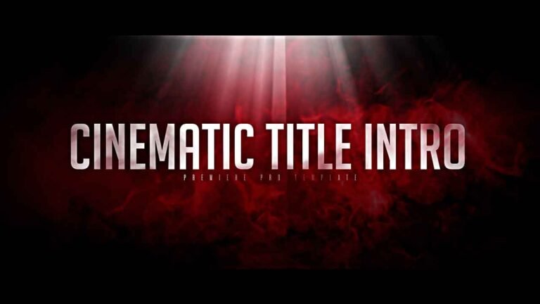 Free Cinematic Title Intro Premiere Pro Motion Graphics Template.