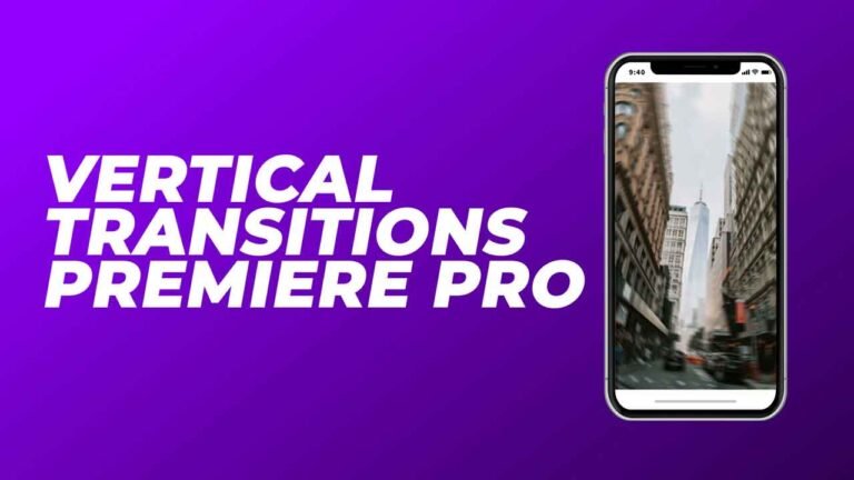 Free Vertical Transitions Presets Pack for Adobe Premiere Pro.