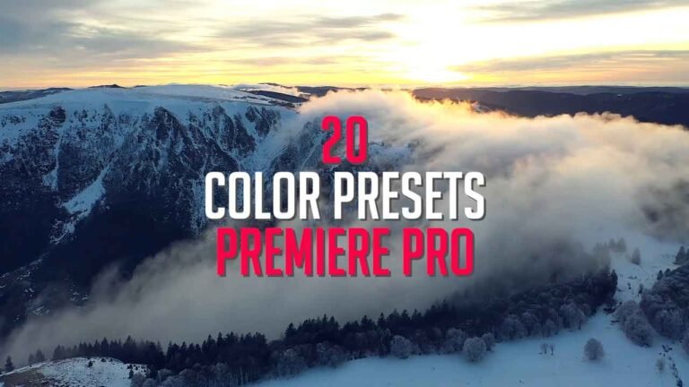 20 Free Cinematic Color Grading Preset Pack For Adobe Premiere Pro.