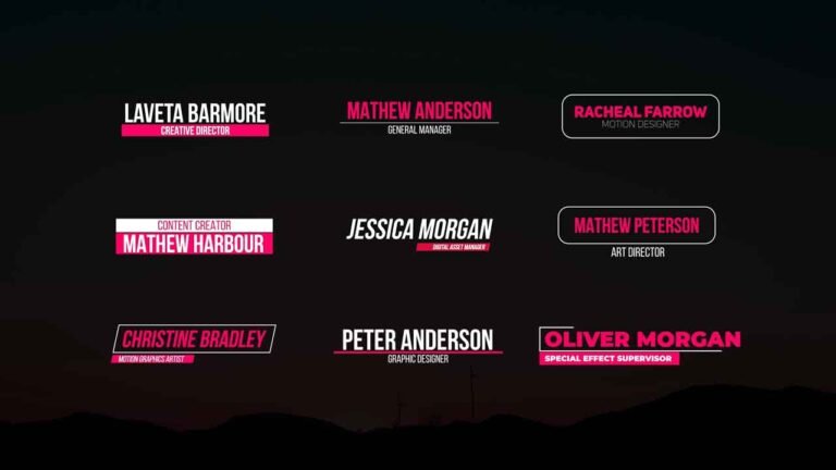 10 Free Lower Thirds Adobe Premiere Pro Templates.